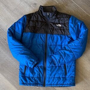 THE NORTH FACE BOYS REVERSIBLE MOUNT CHIMBORAZO PUFFER JACKET FLEECE -Boys XL